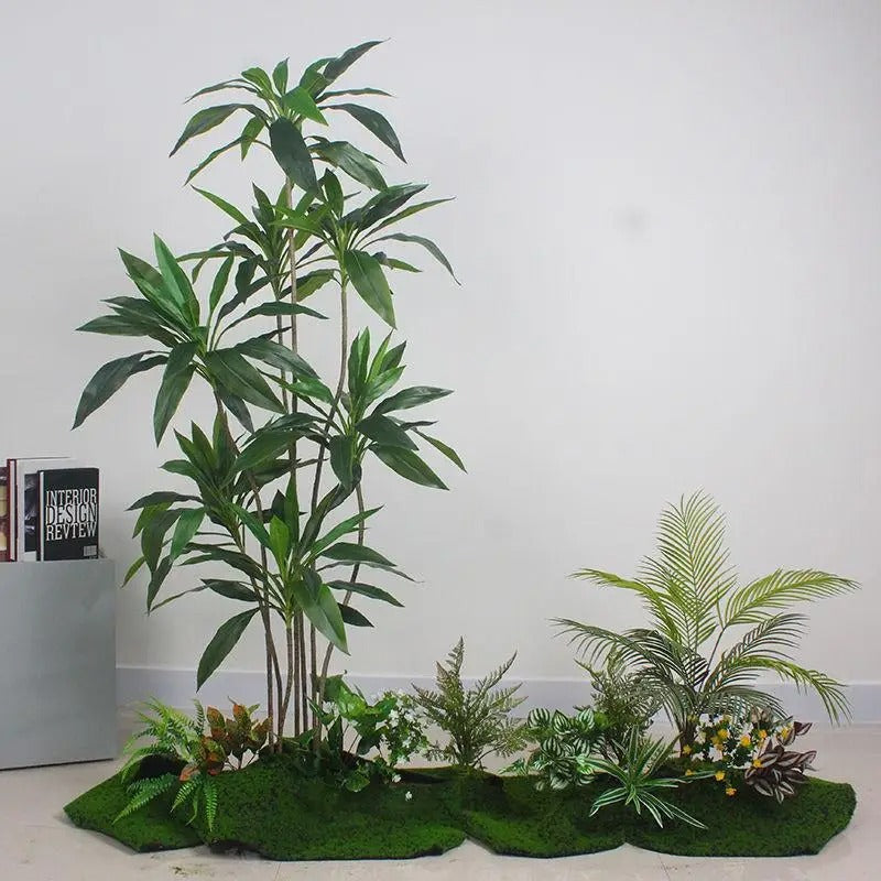 Simulation Nantian Bamboo Landscaping Green Plants Indoor Stairs Landscape Plants Room-high Potted Plants Window