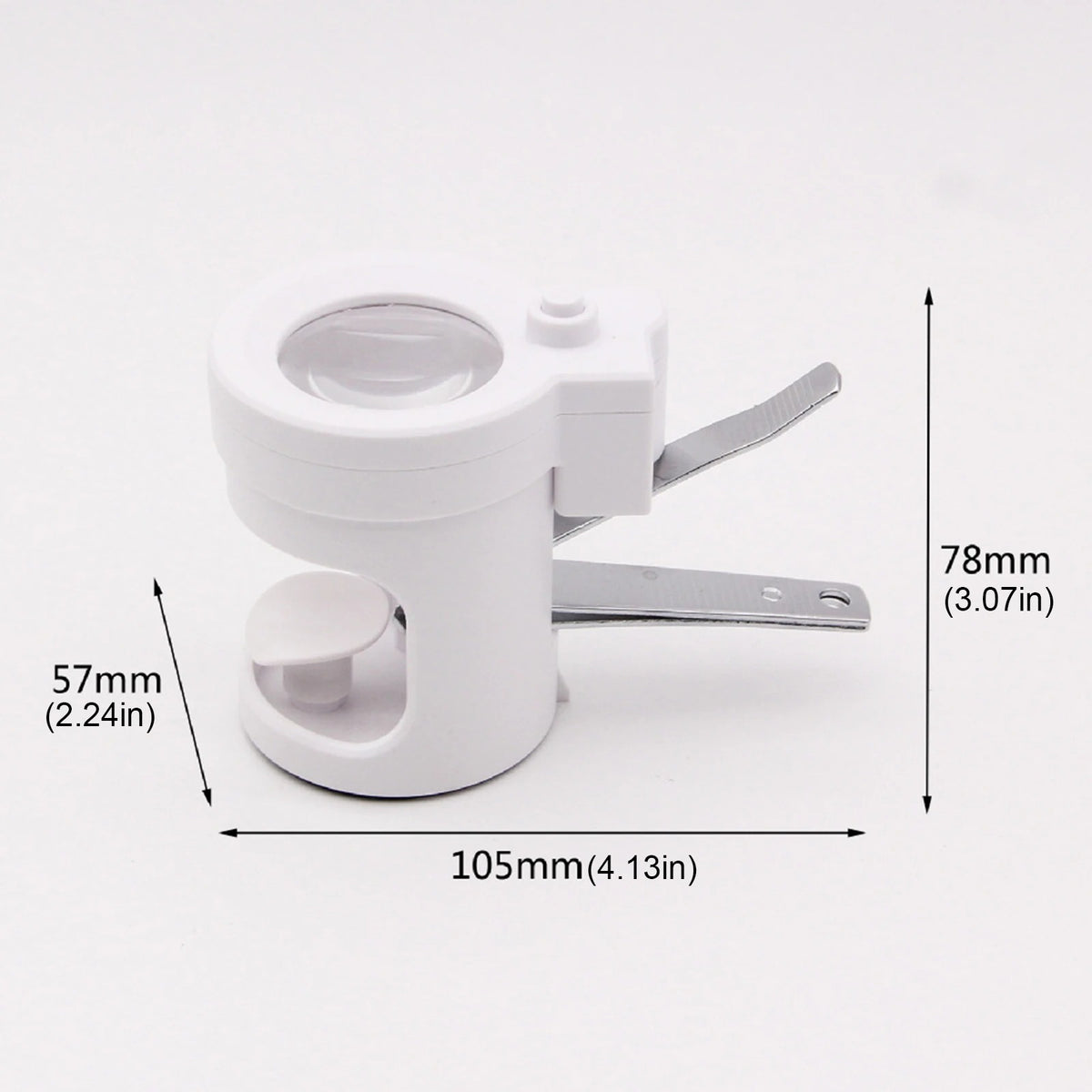 Nail clippers with 8x magnifying glass and LED light portable nail cutter for fingernails and toenails
