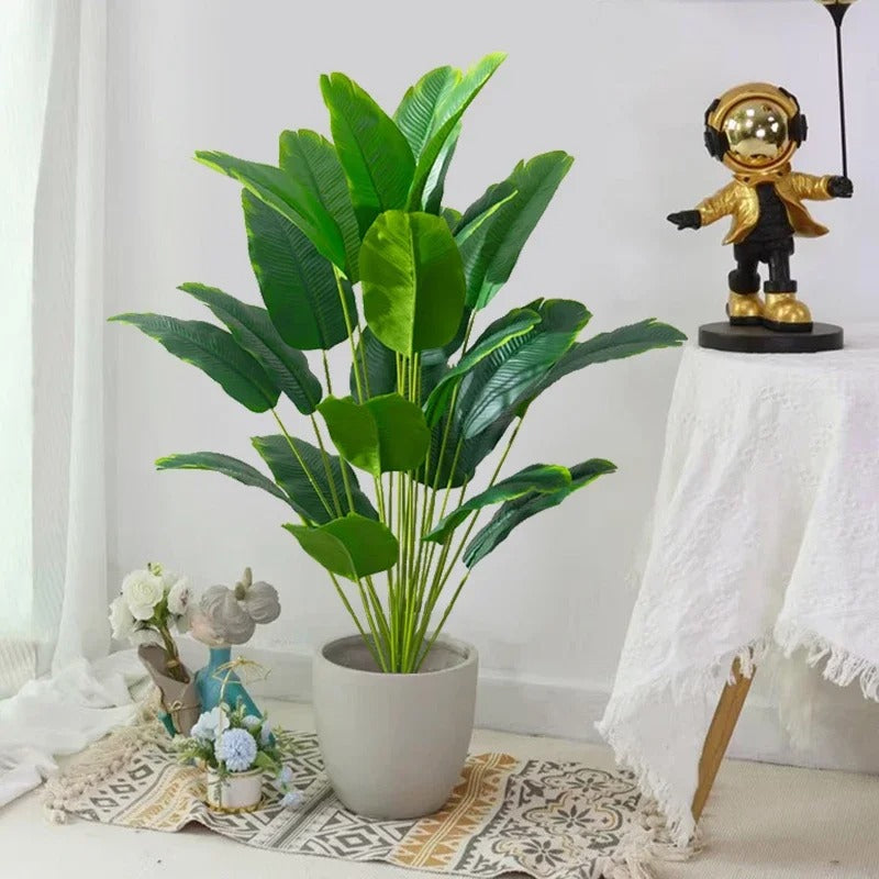 1 pcs Artificial Plants Large Tropical Palm Tree Fake Banana Plants Leaves Real Touch Plastic Monstera For Home Garden Party Decoration