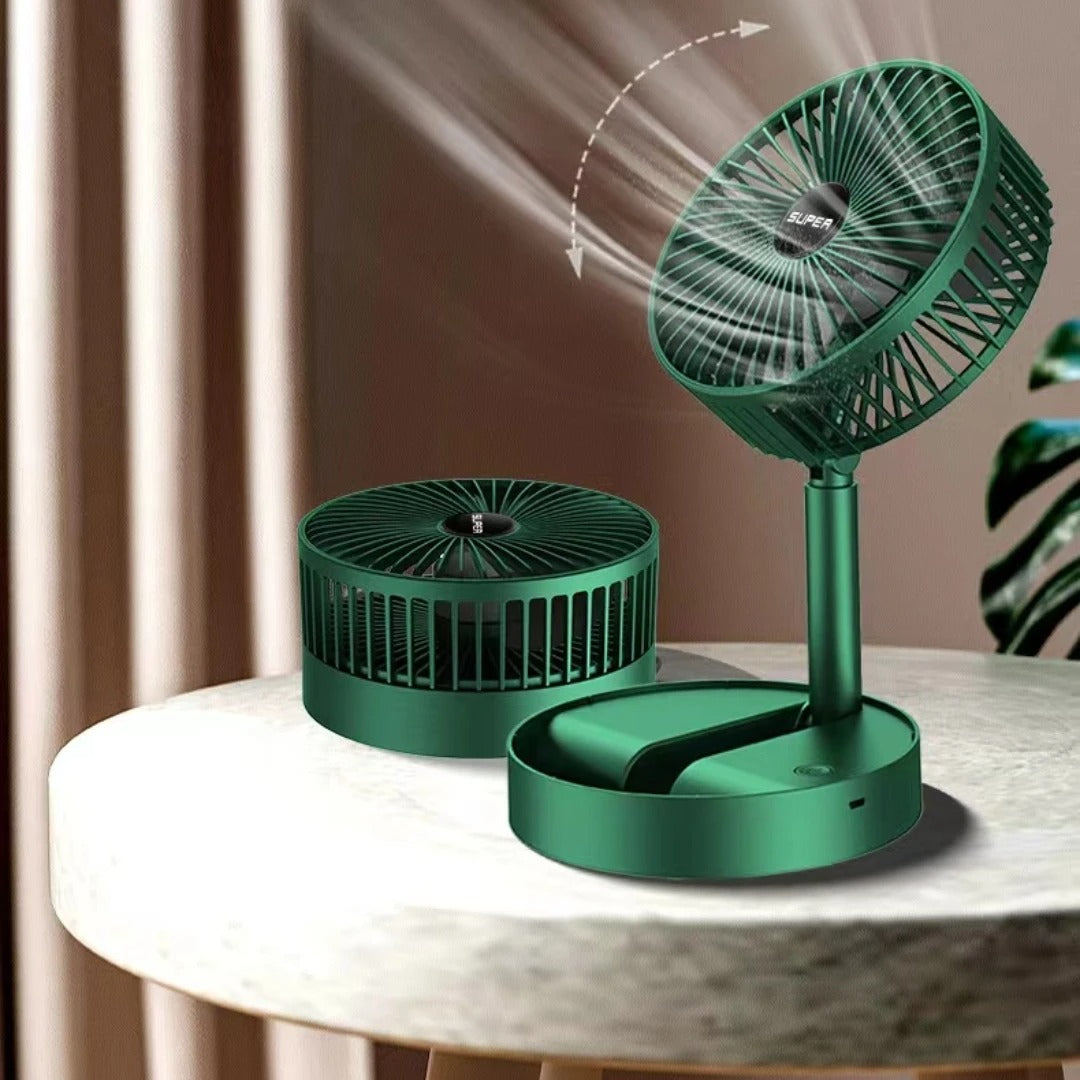USB rechargeable mini fan Height foldable telescopic fan Electric stand fan