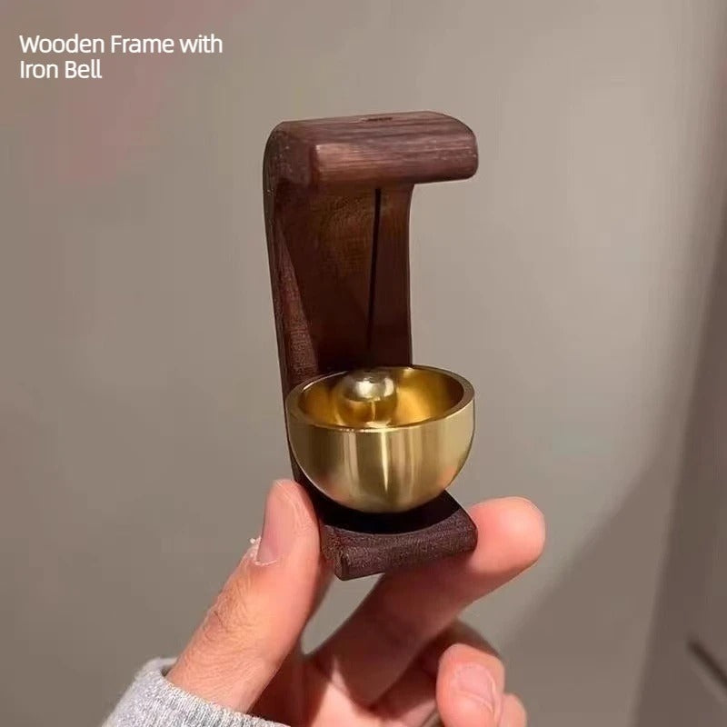 Wooden Wind Chimes Hanging Decorations Wireless Doorbell Entrance Door Bell Decorative Wind Bell for Home Opening
