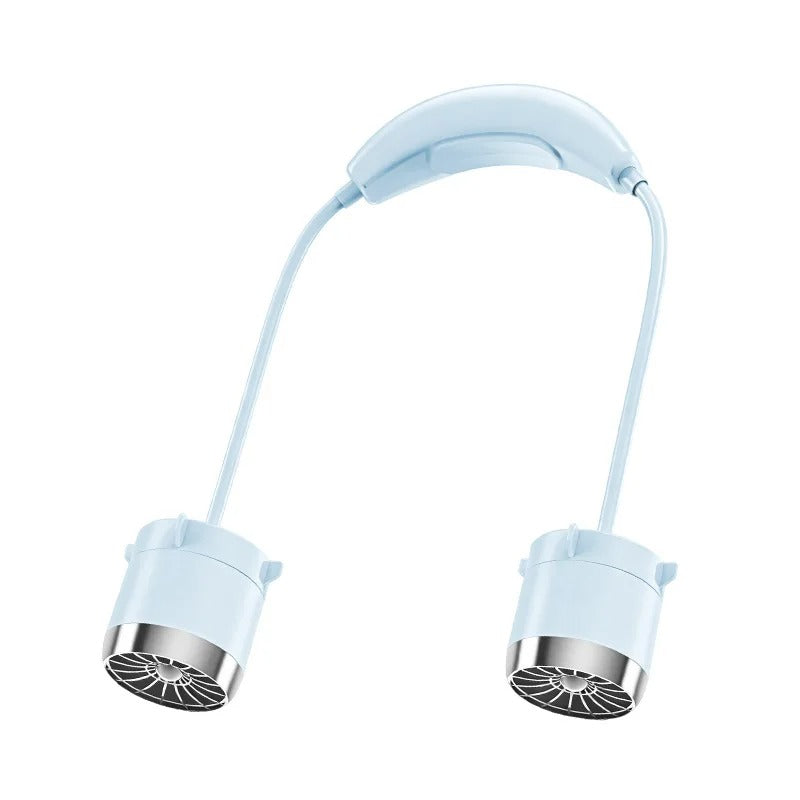 2026 New Cartoon Neck Fan, Flexible Hose, Adjustable Angle, USB Rechargeable Portable Mini Fan for Outdoor Sports Travel