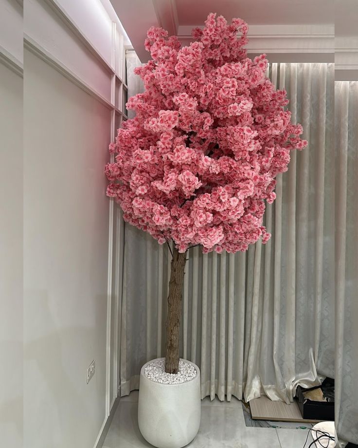 peach blossom tree, fake wishes, large indoor decoration, shopping mall, shop, hotel living room layout props