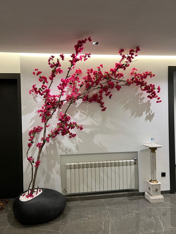 Blossom Decorations for Hotel Lobby, Scene Decoration, Background Wall Decoration, Living Room