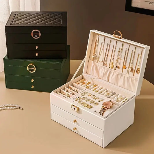 3 tier luxury jewellery box