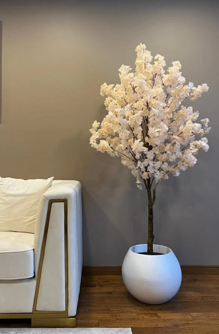 Artificial Cherry Blossom (white) - 6'ft