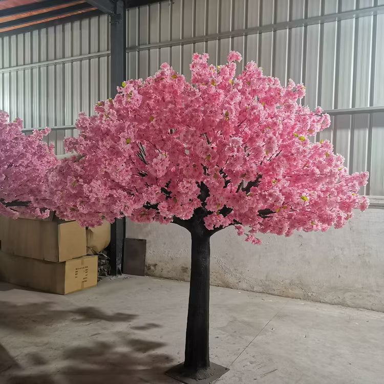 peach blossom tree, fake wishes, large indoor decoration, shopping mall, shop, hotel living room layout props