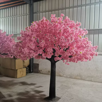 peach blossom tree, fake wishes, large indoor decoration, shopping mall, shop, hotel living room layout props