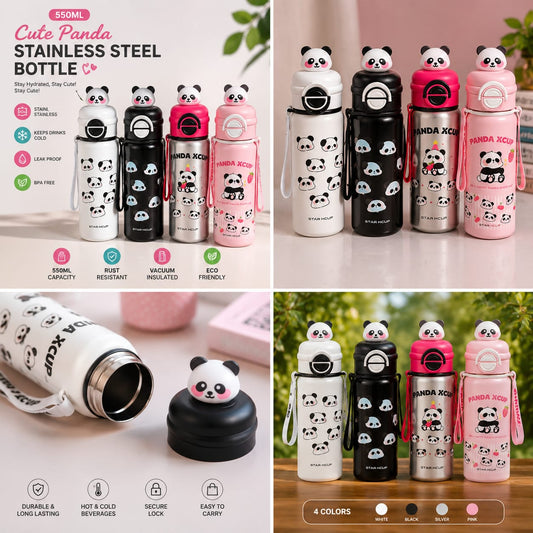 Stainless Steel Cute Panda Bottle