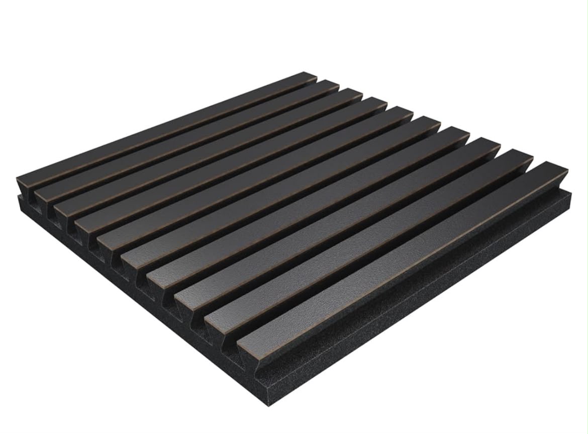 3D Matte Black Wall Panel Sheet per piece
