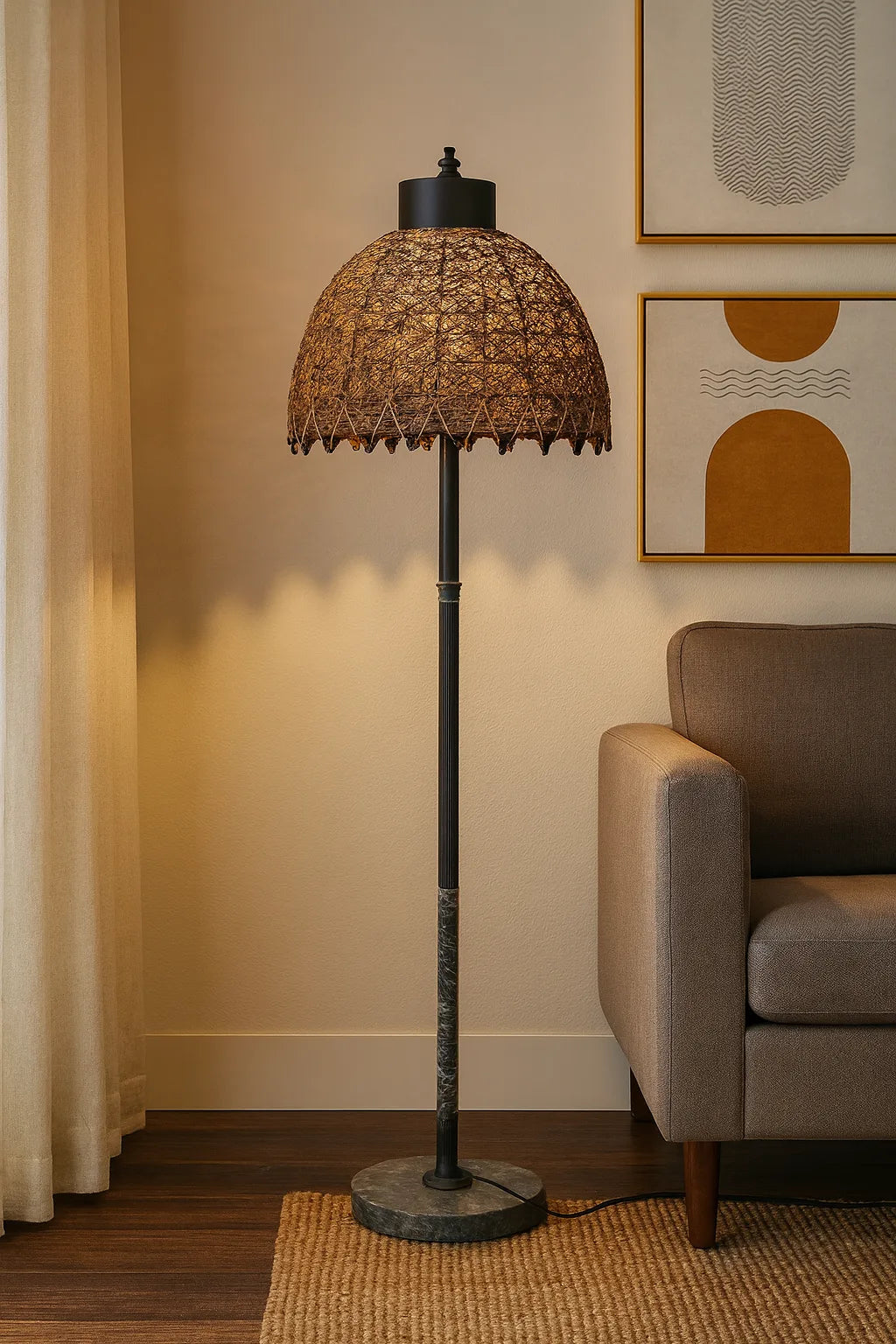 Vintage Weave Floor Lamp