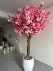 peach blossom tree, fake wishes, large indoor decoration, shopping mall, shop, hotel living room layout props