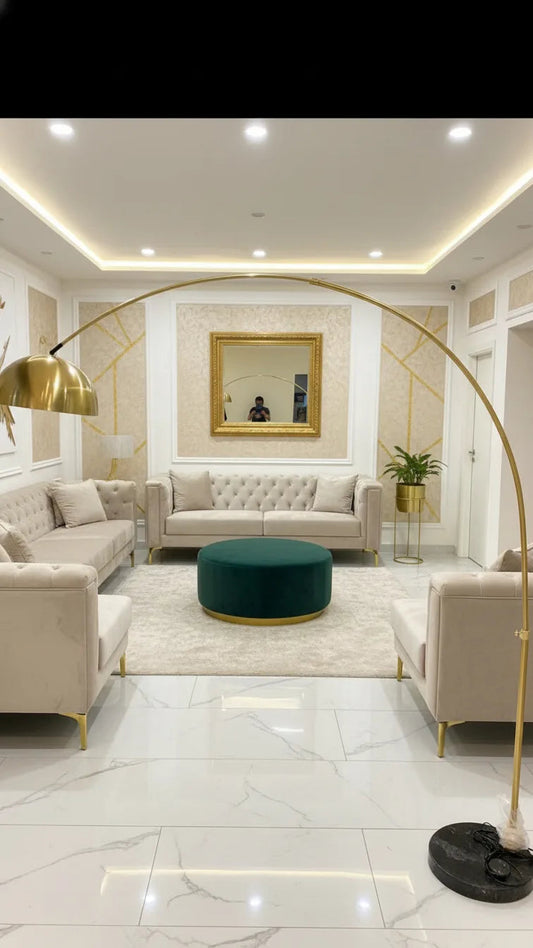 Golden Arc Floor Lamp