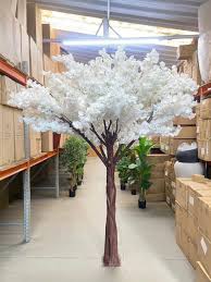 Artificial Cherry Blossom (white) - 6'ft