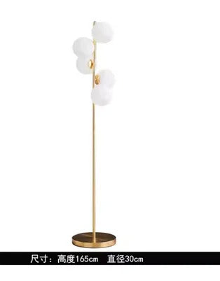 Modern LED curve ball floor lamp