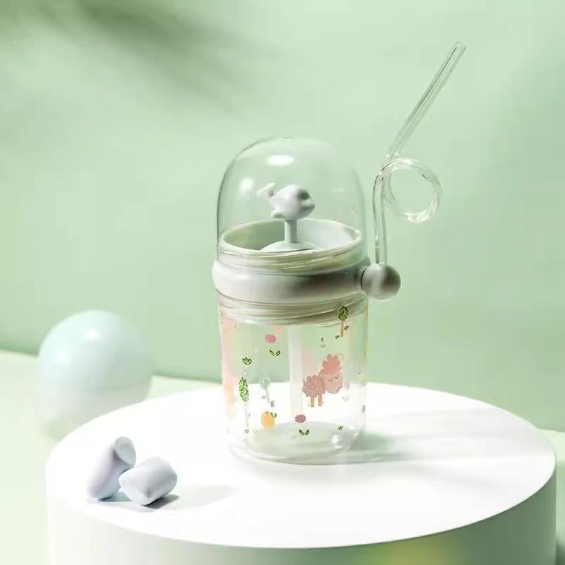 Water Bottles Children Whale Squirt Cup Dolphin Goldfish Prevent Falling Bottle Drinking Utensils Kitchen Dining Bar Home