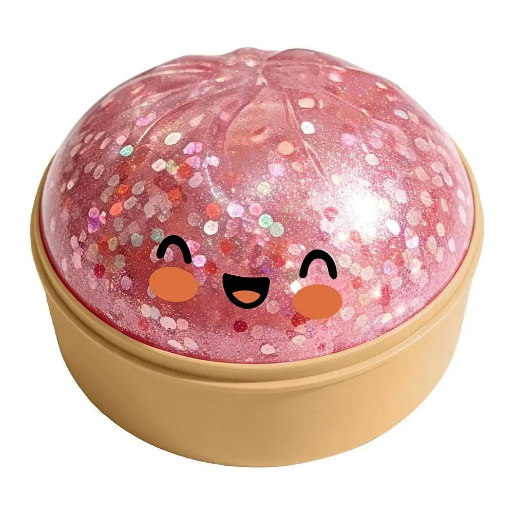 Cute Crystal Steam Bun Stress Ball, Slowly Rising, Squishy