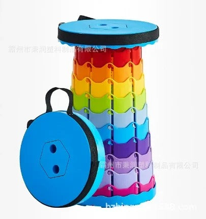 Portable folding telescopic chair