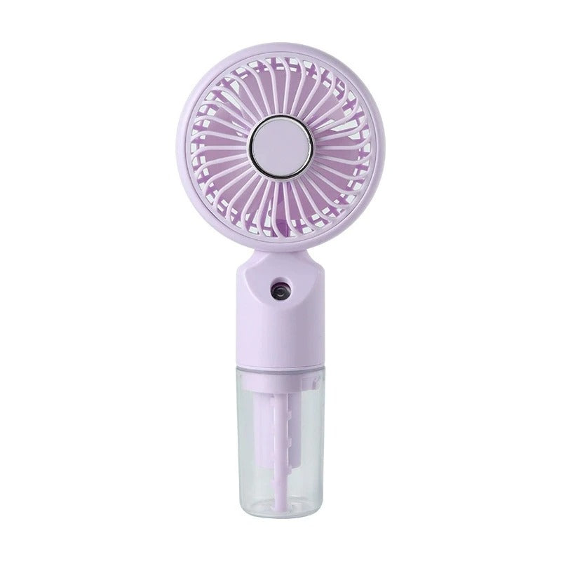Portable handheld spray mist fan, mini USB, outdoor, student gift, compact personal cooling fan with water mist function