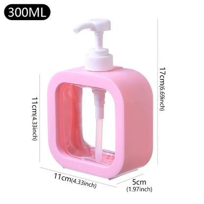 large capacity soap dispenser bottle, transparent visible plastic squeeze bottle, suitable for travel, kitchen, bathroom