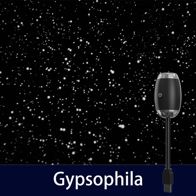 Galaxy Projector USB Night Light Car Mood Lighting LED Starry Sky Lamp for Room Bedroom