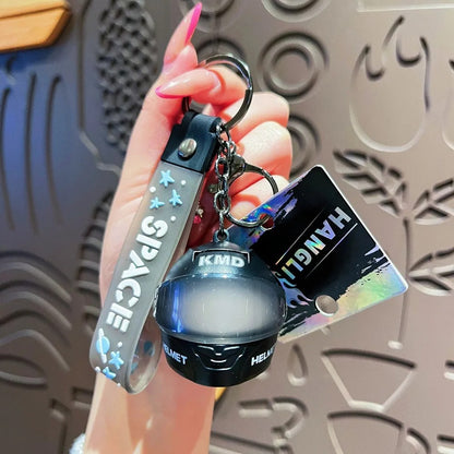 Helmet light keychain