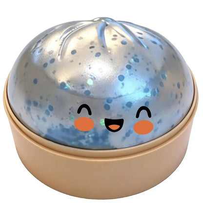 Cute Crystal Steam Bun Stress Ball, Slowly Rising, Squishy