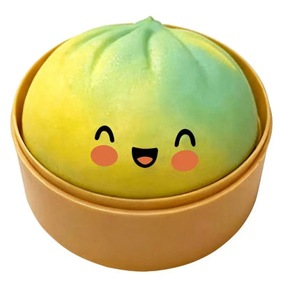 Cute Crystal Steam Bun Stress Ball, Slowly Rising, Squishy