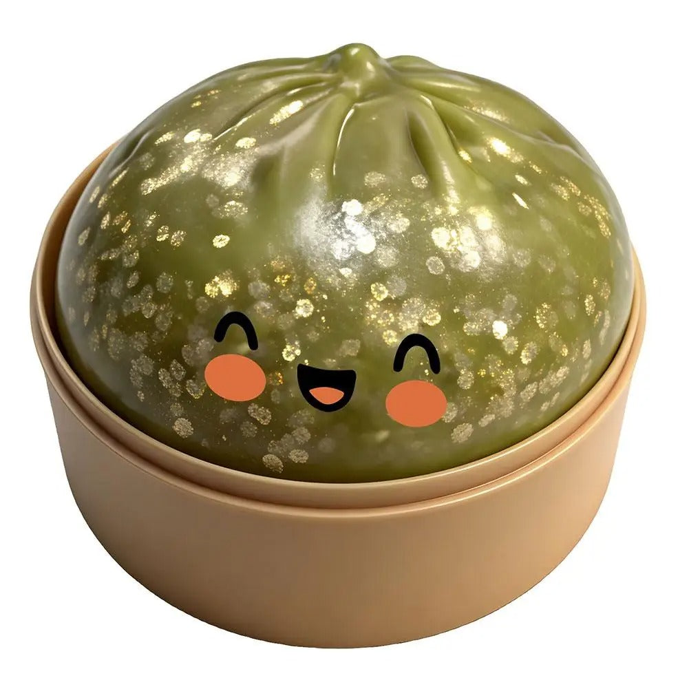 Cute Crystal Steam Bun Stress Ball, Slowly Rising, Squishy
