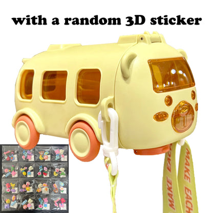 Kids Bus 🚌 Water Bottle 500ml (Random Colors)
