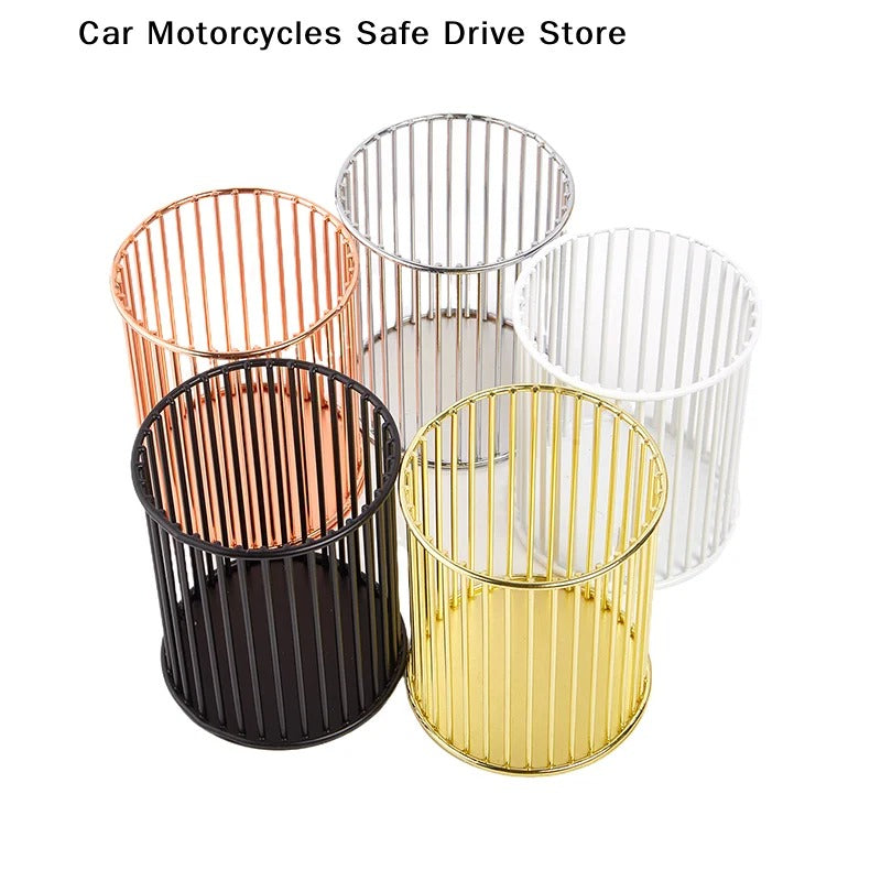 Chic Metallic Desk Organizers