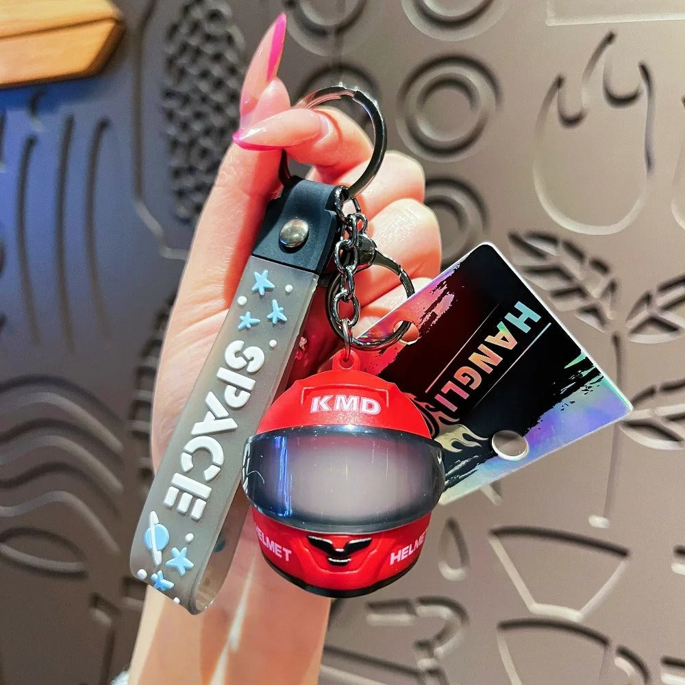 Helmet light keychain