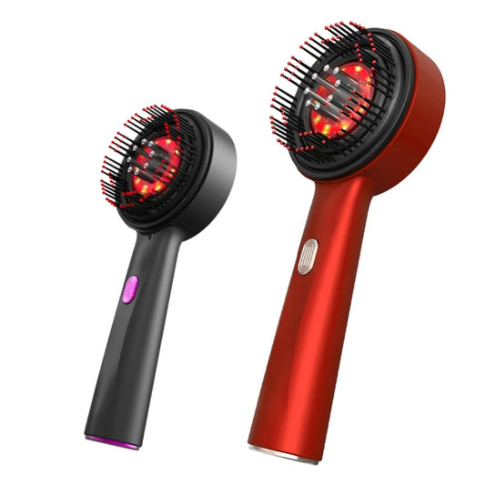 Electric Head Massager Hair Growth Comb Scalp Relaxation Massager 630nm Red Light Oil Applicator Anti-Hair Loss Hair Care Hairbrush