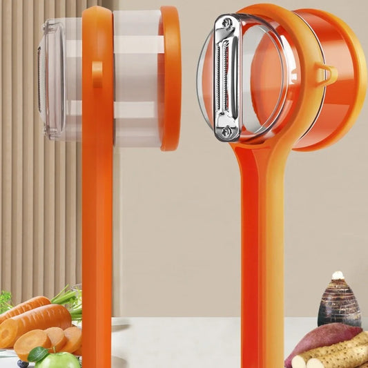 Multifunctional vegetable peeler with storage box, manual apple peeler