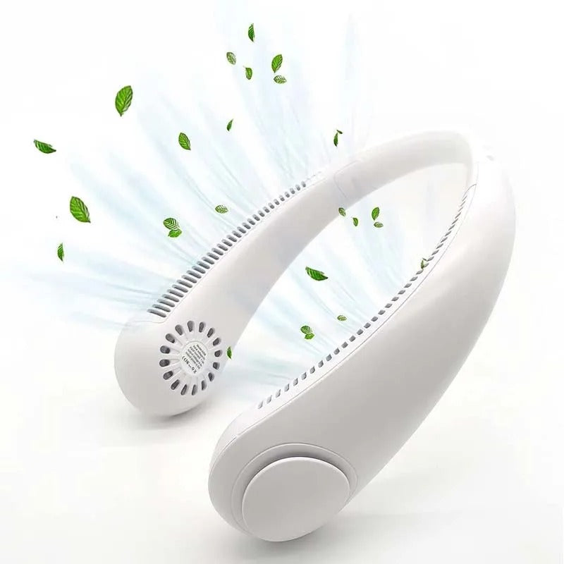 rechargeable portable neck fan 360* degree surroundings ( random colours)