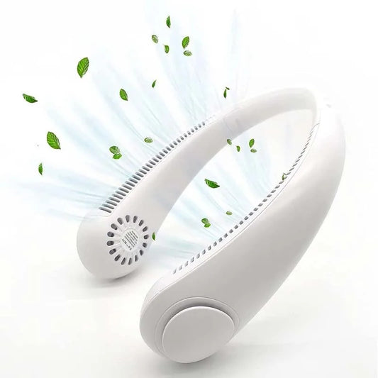 rechargeable portable neck fan 360* degree surroundings ( random colours)