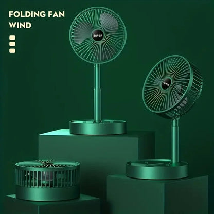 USB rechargeable mini fan Height foldable telescopic fan Electric stand fan