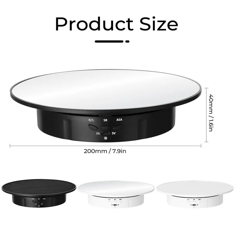 Usb operated Display 360° rotating show stand