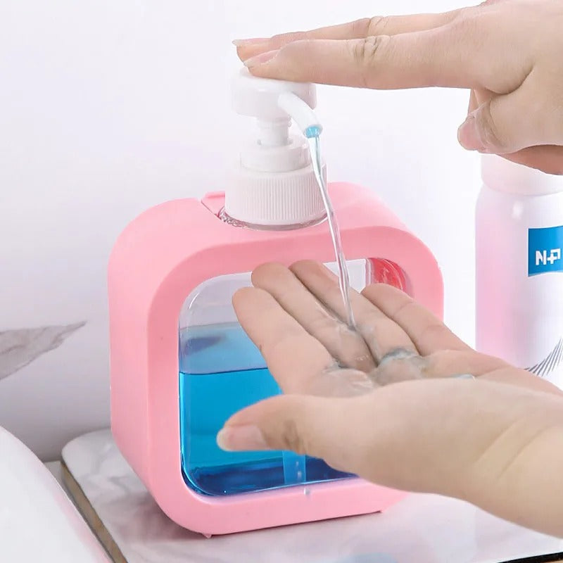 large capacity soap dispenser bottle, transparent visible plastic squeeze bottle, suitable for travel, kitchen, bathroom