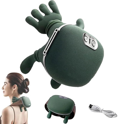 Heated neck and shoulder massager with 3 speed levels + free gift