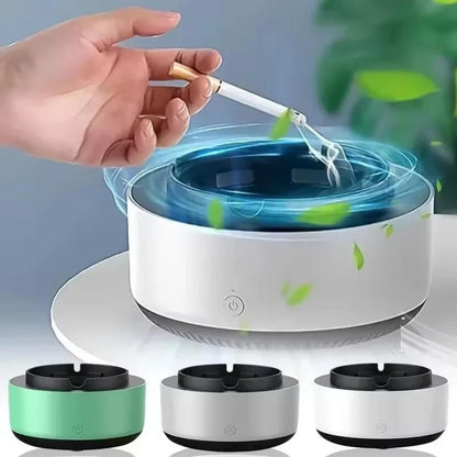 Portable smoke-free ashtray, air purifier