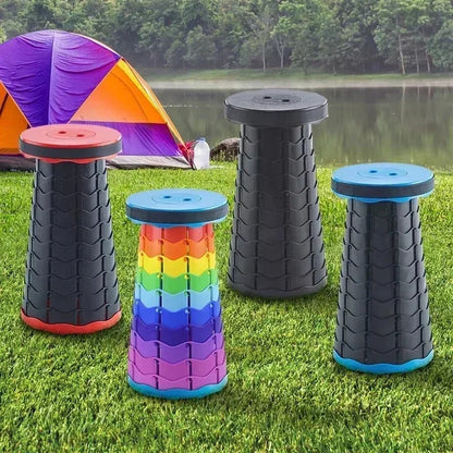 Portable folding telescopic chair