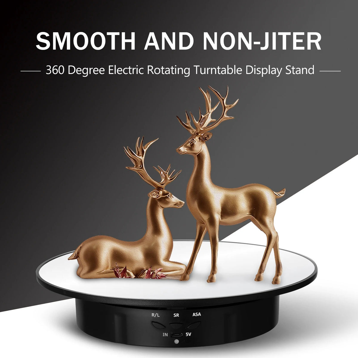 Usb operated Display 360° rotating show stand