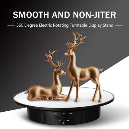 Usb operated Display 360° rotating show stand