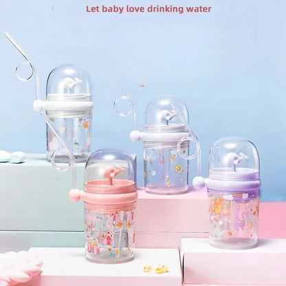 Water Bottles Children Whale Squirt Cup Dolphin Goldfish Prevent Falling Bottle Drinking Utensils Kitchen Dining Bar Home
