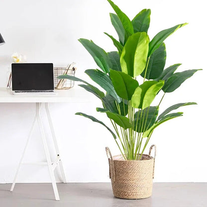 1 pcs Artificial Plants Large Tropical Palm Tree Fake Banana Plants Leaves Real Touch Plastic Monstera For Home Garden Party Decoration