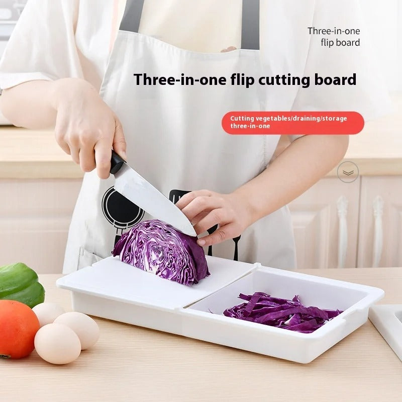 Plastic vegetable cutting board 3 in 1