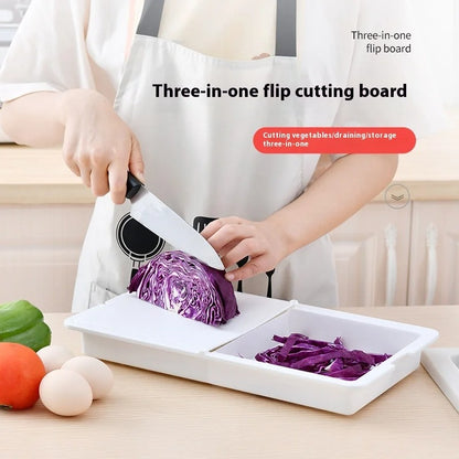 Plastic vegetable cutting board 3 in 1