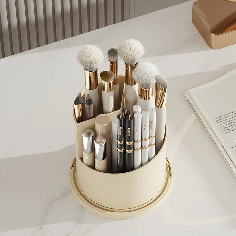 360 Rotating Makeup Brush Storage Box