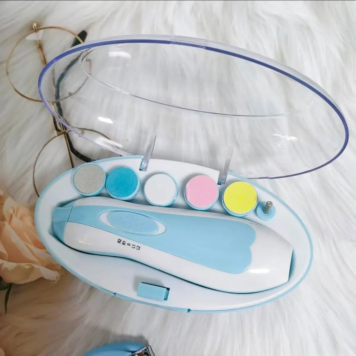 Electric anti-pinching nail grinder for newborns, baby nail cutter